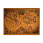 ANTIQUE MAP POST CARD