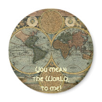 Antique Map Series Fridge Magnet