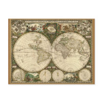 Antique Map Series postcards