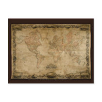 Antique Map Series postcards by RavenSpiritPrints Antique Map Series postcards
