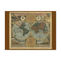 Antique Map Series postcards by RavenSpiritPrints Antique Map Series postcards