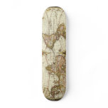 Antique Map Skate Board Decks