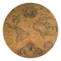 ANTIQUE MAP stickers