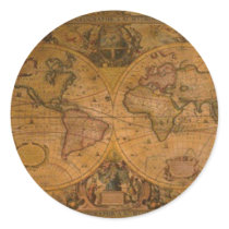 ANTIQUE MAP stickers