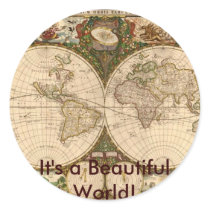ANTIQUE MAP STICKERS