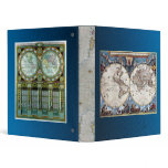 Antique Maps of The World Vinyl Binder