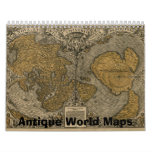 Antique Maps of The World Calendar