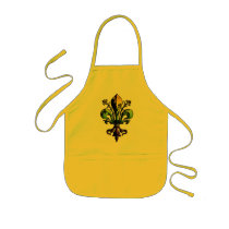 Antique Mardi Gras Fleur Apron
