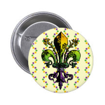 Antique Mardi Gras Fleur Pins