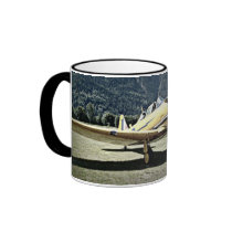 Antique Museum Plane Coffee Mugs