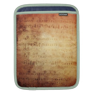 Antique Music Ipad Sleeves