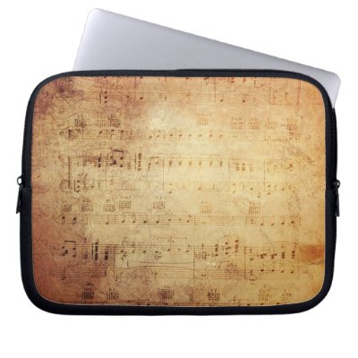 Antique Music Laptop Sleeves