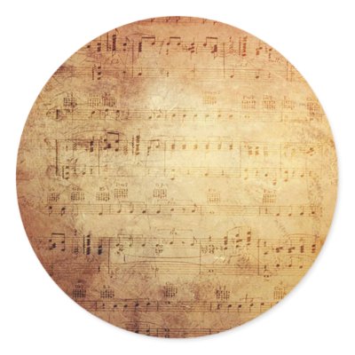 Antique Music Sticker