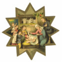 Antique Nativity Christmas Ornament photo sculptures