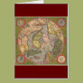 Antique North Pole Map Greeting Cards