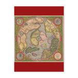 Antique North Pole Map Post Cards