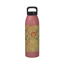 Antique Old Floral Design Drinking Bottles