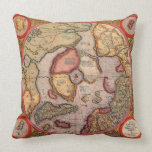 Antique Old World Map, Arctic North Pole, 1595 Pillows
