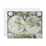 Antique Old World Map by Pieter Goos, 1666 Personalized Announcements