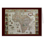 Antique Old World Map of Africa, c. 1635 Greeting Cards