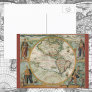 Antique Old World Map of the Americas, 1597 Postcards