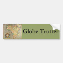 Antique Old World Mercator Map of Africa, 1633 Bumper Stickers