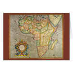 Antique Old World Mercator Map of Africa, 1633 Greeting Cards