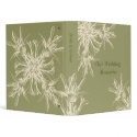 Antique Olive Floral Wedding Albums binder