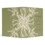 Antique Olive Floral Wedding Albums Binders