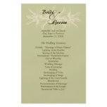 Antique Olive Floral Wedding Program flyers
