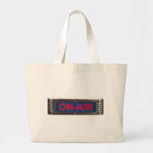 Antique On-Air Sign or On-The-Air Broadcasting Tote Bags