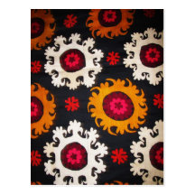 Antique Ottoman Embroidery Turkish Rug Post Card