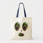 Antique Peacock Feather Canvas Bags