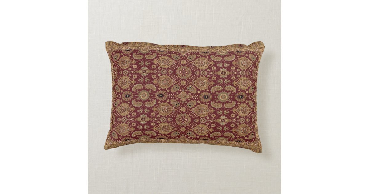 Antique Persian Rug Accent Pillow Zazzle