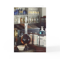 Antique pharmacy bottles card