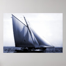 Antique photo Vencedor yacht Print