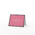 Antique pink custom name personal blank note card card