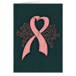 Antique Pink Ribbon Cards