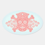 Antique Pirate Nurse II Oval Sticker