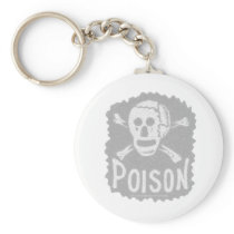 Antique Poison Label Transparency Key Chain