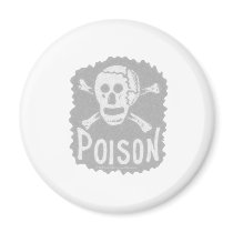 Antique Poison Label Transparency Fridge Magnets