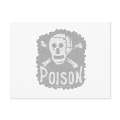 Antique Poison Label Transparency Post Cards by transparencies