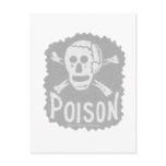 Antique Poison Label Transparency Postcard