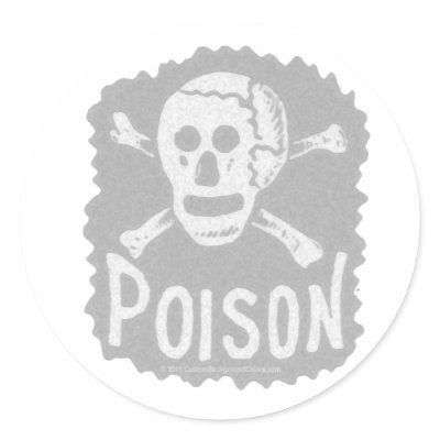Antique Poison Label Transparency Stickers by transparencies