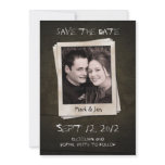 Antique Polaroid Unique Save The Date Announcement