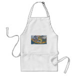 Antique Ptolemaic World Map; Claudius Ptolemy Apron
