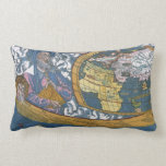 Antique Ptolemaic World Map; Claudius Ptolemy Throw Pillows