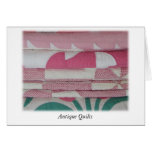 Antique Quilts in Pink Card