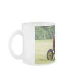 Antique Red Farm Tractor Mugs