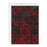 Antique Red Gothic wedding  Invitation